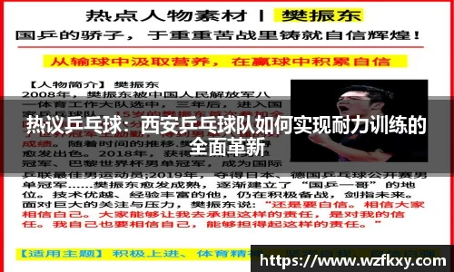 热议乒乓球：西安乒乓球队如何实现耐力训练的全面革新